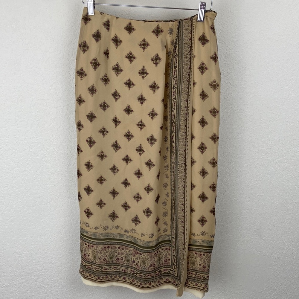 Boho Patterned Wrap Skirt